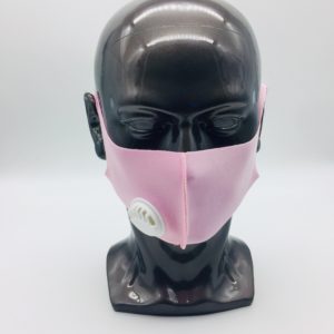 pink mask with breathing valve