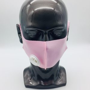 pink mask with breathing valve