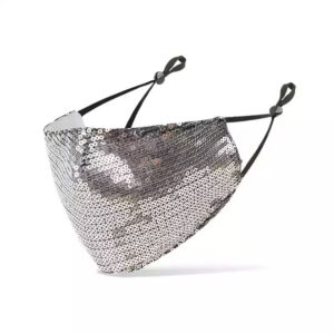 silver sequin mask 