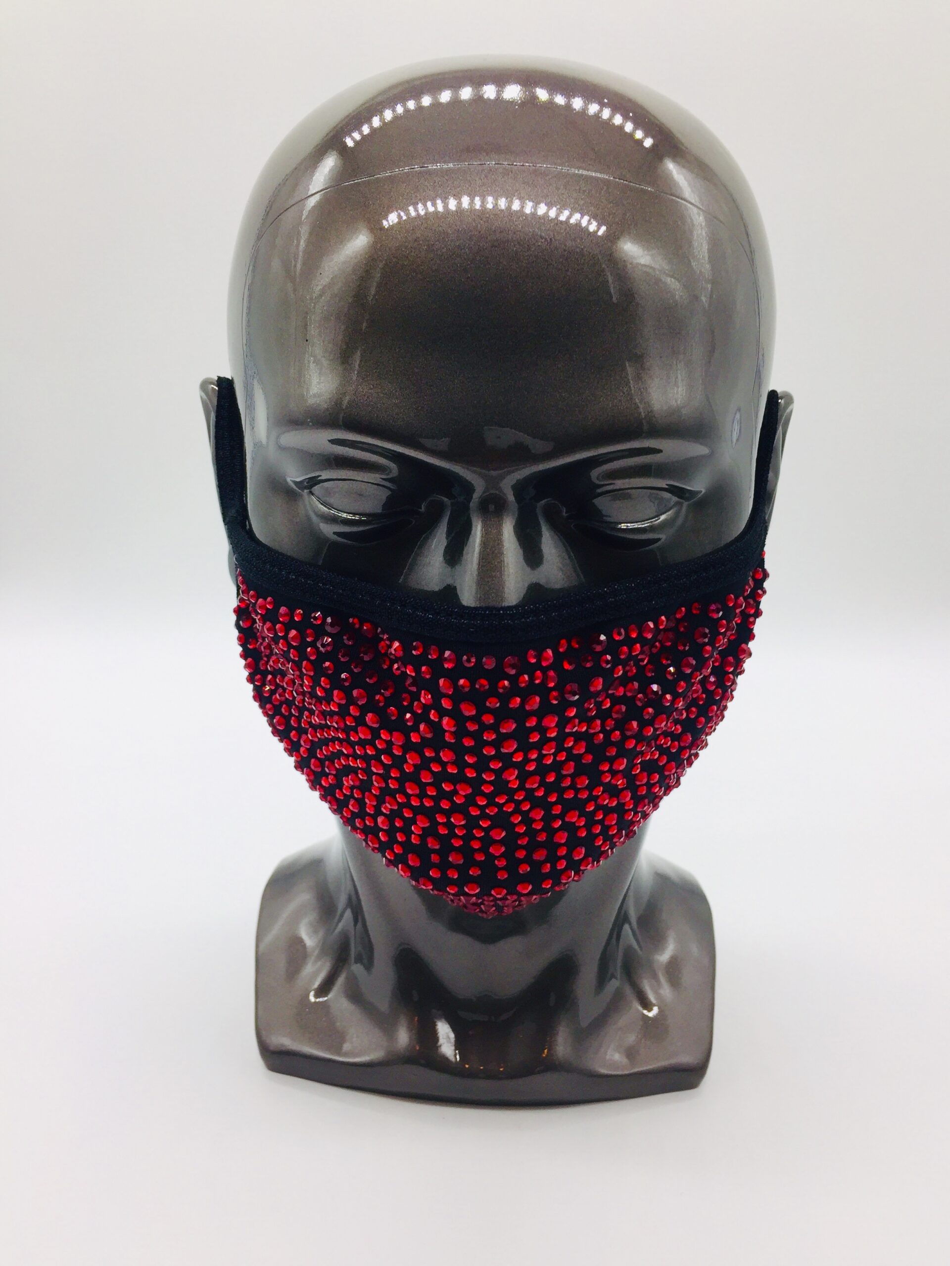 black+ red rhinestone mask – Mask World