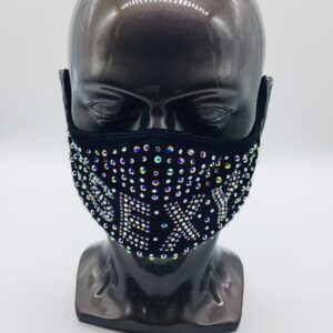 sexy pattern rhinestone mask