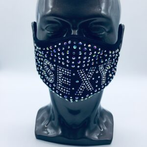 sexy pattern rhinestone mask