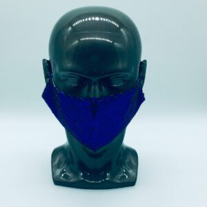 blue Sequin mask